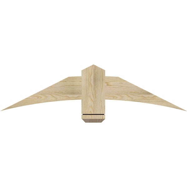 Ekena Millwork Bellingham Rough Sawn Timber Gable Bracket, Douglas Fir, 48"W x 12"H x 2"D x 6"F, 6/12 Pitch GBW048X12X0206BEL00RDF - main